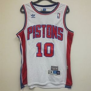 ADIDAS Dennis Rodman Jersey Pistons NBA #10 VTG